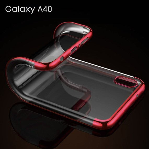 Samsung Galaxy A40 Kılıf CaseUp Laser Glow Rose Gold 3